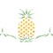 Pineapple Wall Stencil | 472 by Designer Stencils | Reusable Art Craft Stencils for Painting on Walls, Canvas, Wood | Reusable Plastic Paint Stencil for Home Makeover | Easy to Use & Clean Art Stencil